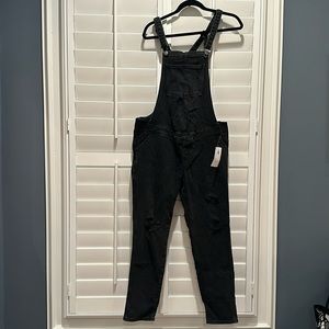 Maternity black overalls